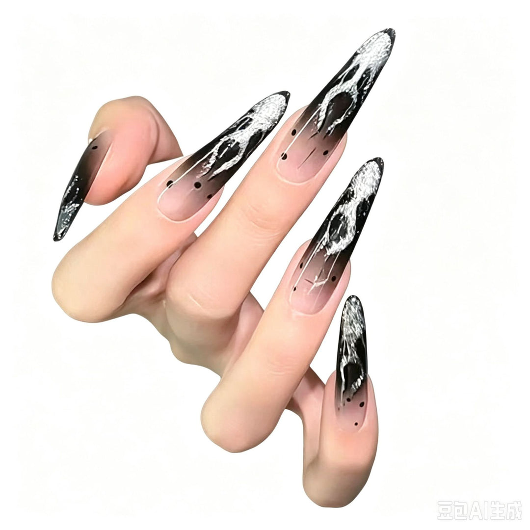 Artistic Long Stiletto Nail Art Set Kalsten