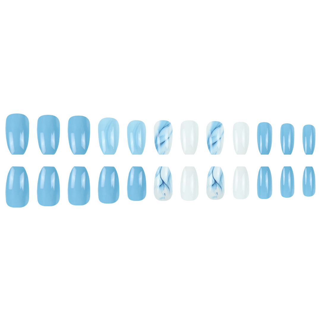 Artistic Marble Design Press-On Nails Kalsten