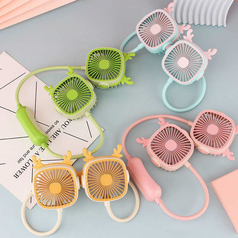 Ladies wearable neck fan with dual design Kalsten