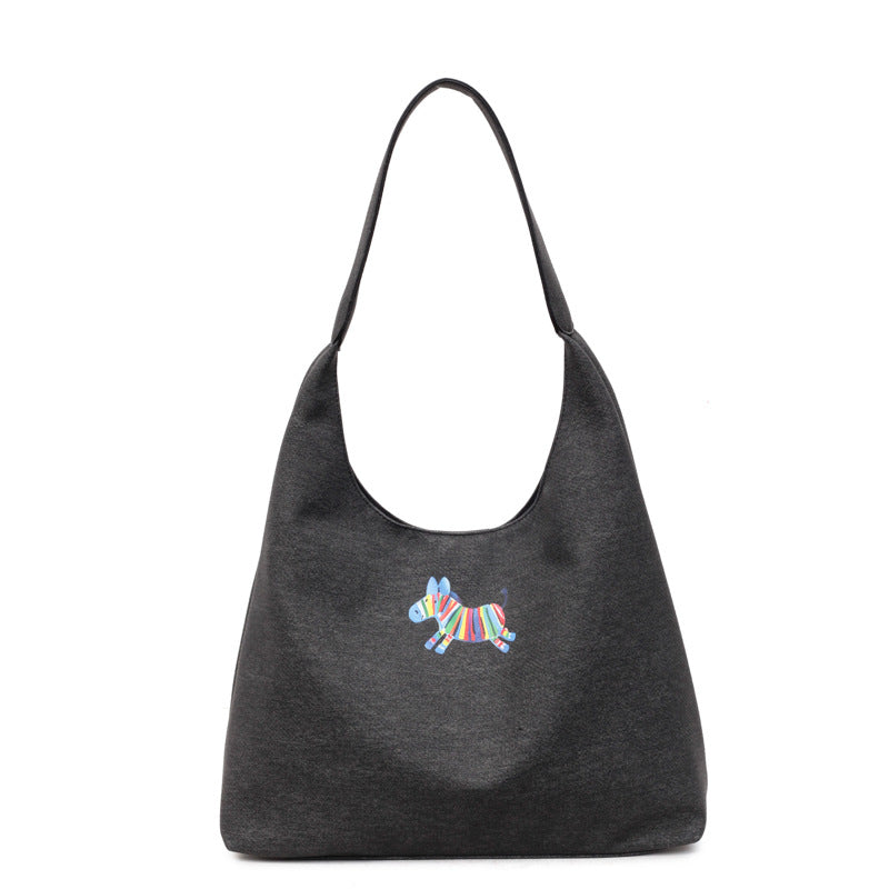 Cute Dog-Themed Shoulder Tote