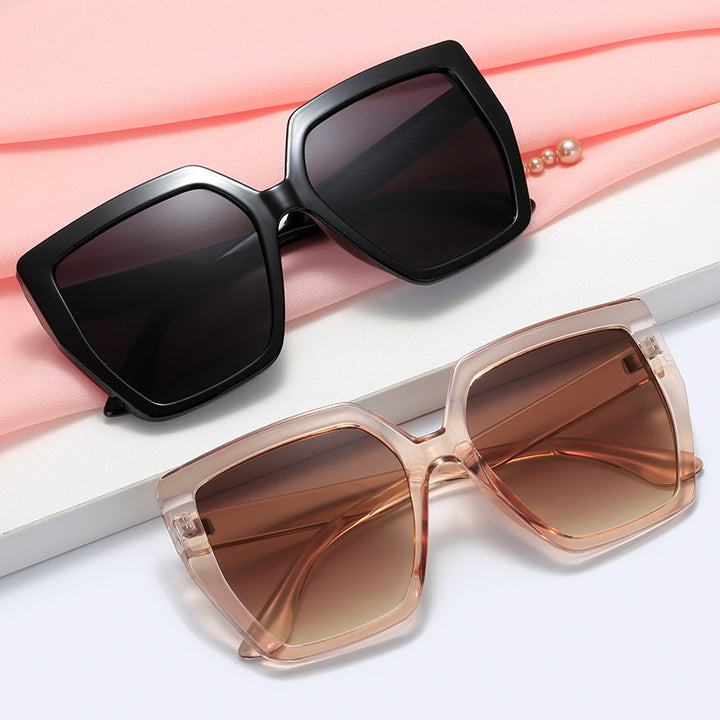 Women’s fashionable transparent sunglasses with square lenses Kalsten