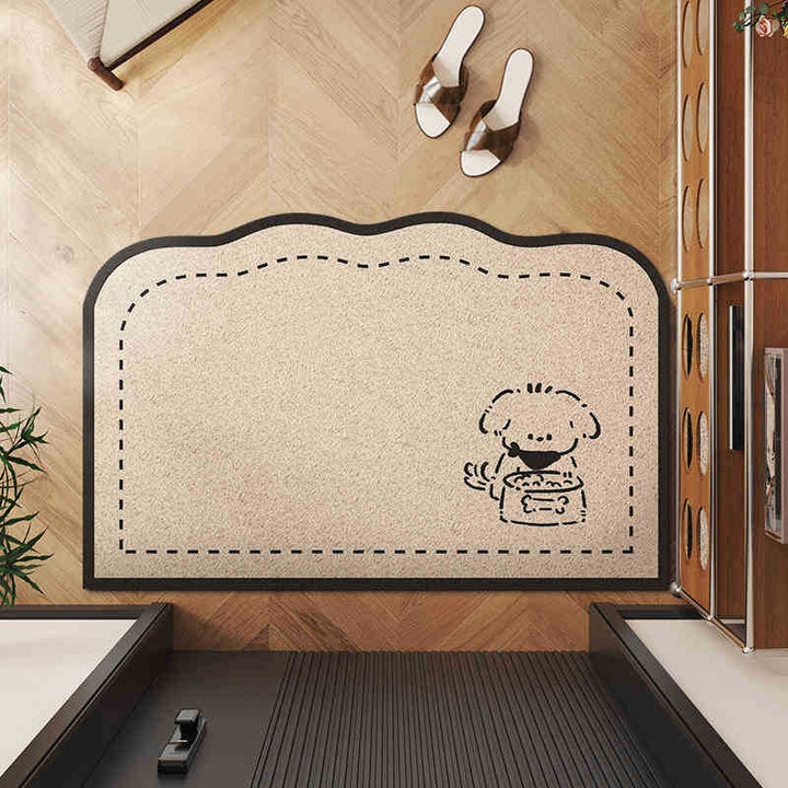 Adorable Detective-Themed Entrance Mat
