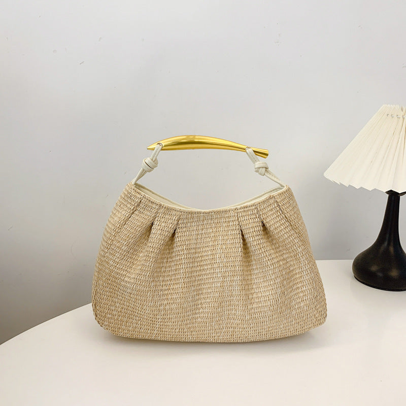Handbag with Elegant Wooden Handle Kalsten