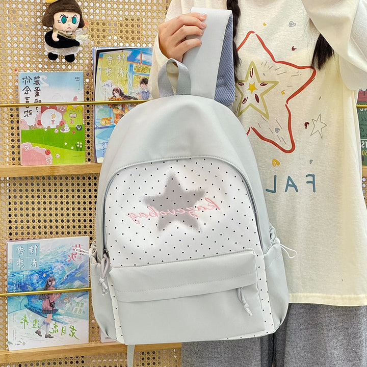 Stylish Star-Embellished Casual Backpack Kalsten