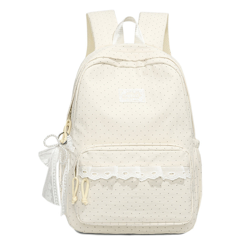 Stylish Polka Dot Backpack Kalsten