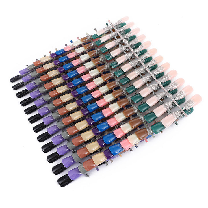 Nail art with glitter and ombre effect Kalsten