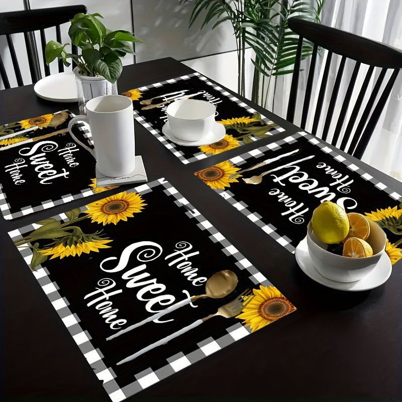 Festive Christmas-Themed Kitchen Mat