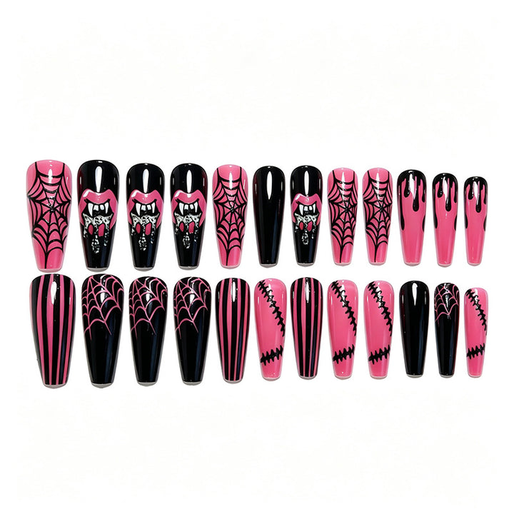 Creative nail art set with Halloween motifs and sparkling applications Kalsten