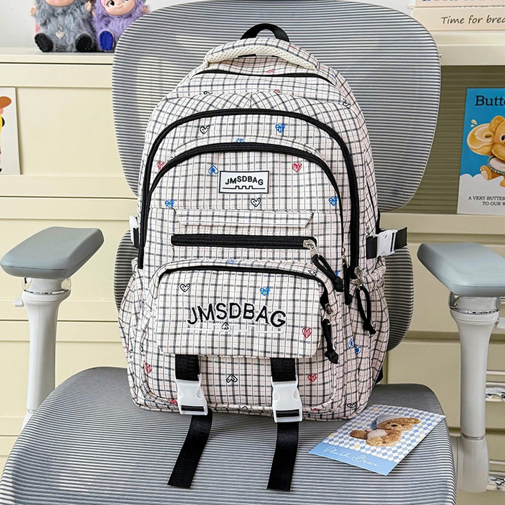 Cute Heart-Embellished Casual Backpack Kalsten