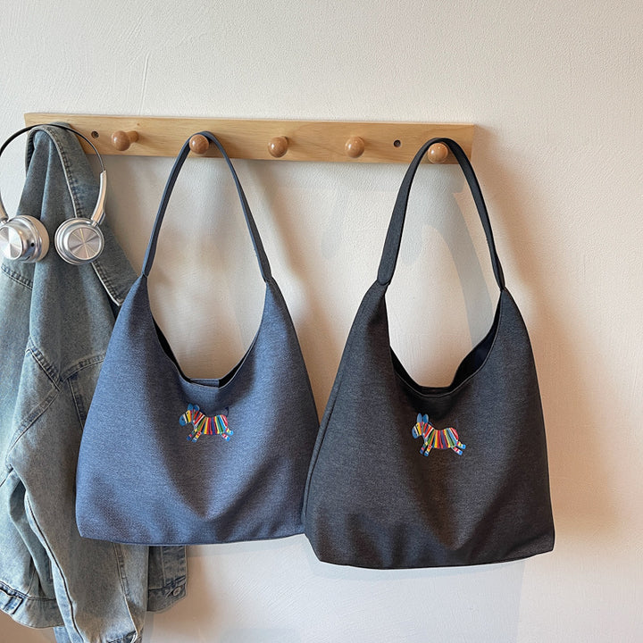 Cute Dog-Themed Shoulder Tote