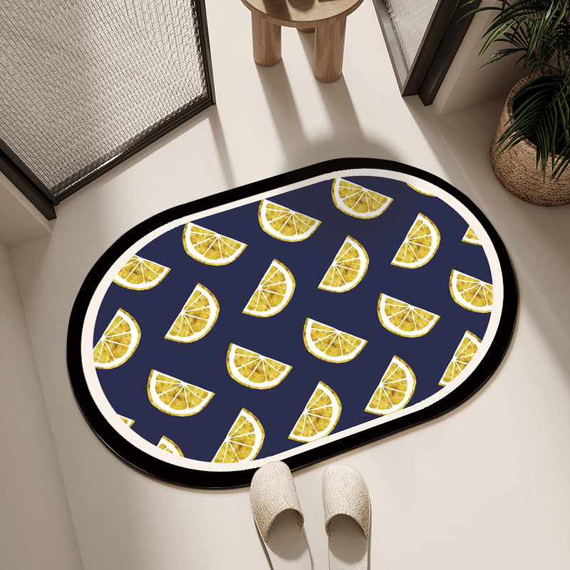 Textured Geometric Bath Mat Kalsten