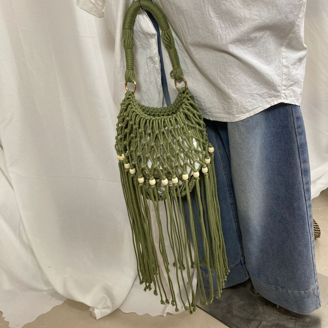 Artisanal macramé shoulder bag Kalsten