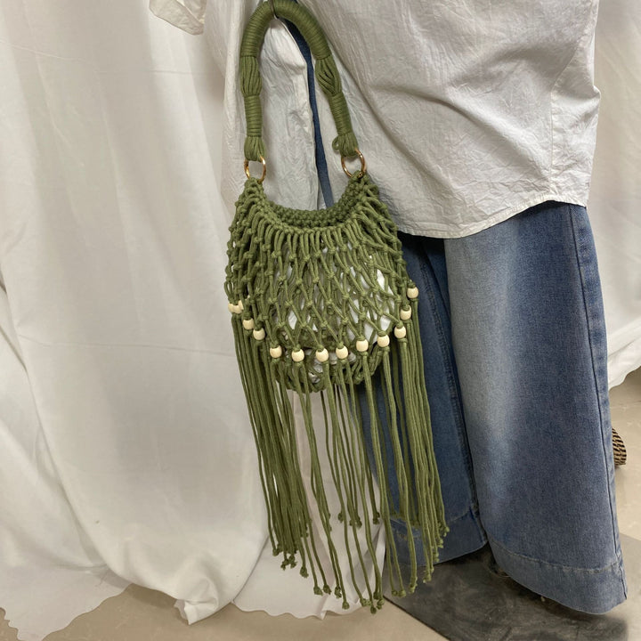 Artisanal macramé shoulder bag Kalsten