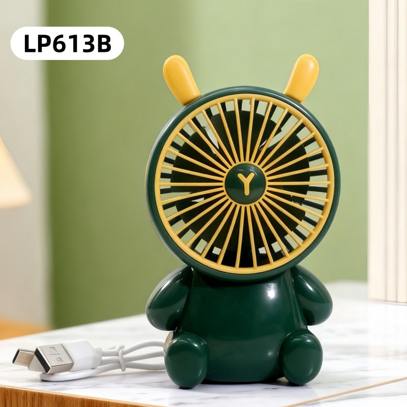 Women's portable USB mini handheld fan with animal design Kalsten