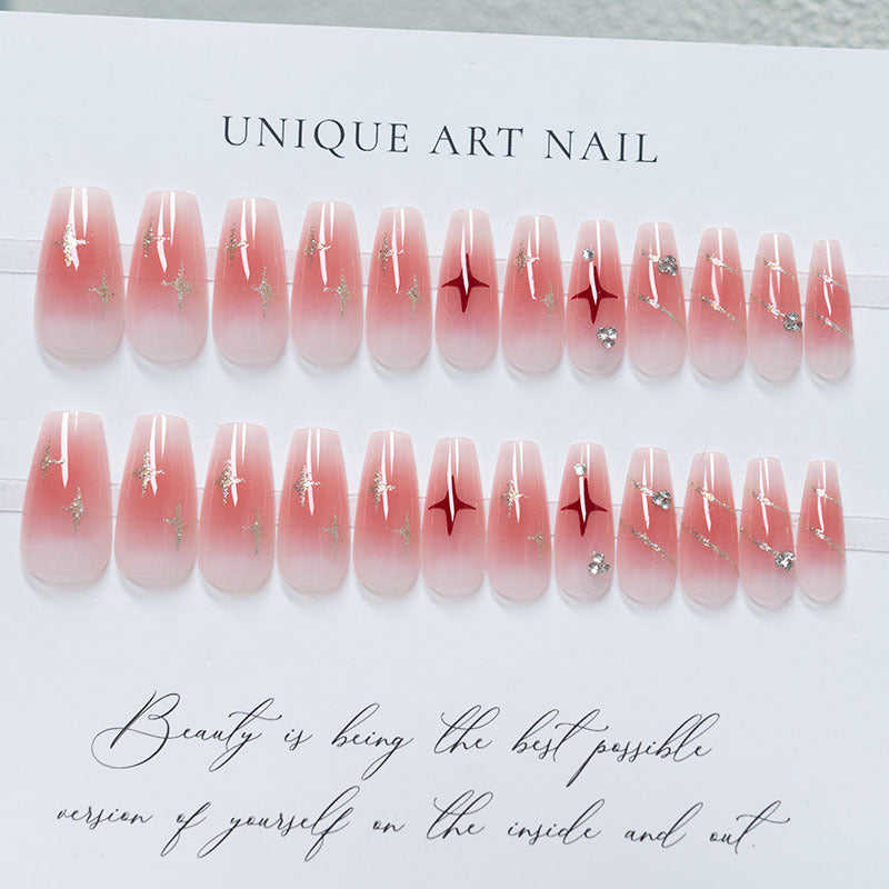 Decorative Long-Stiletto Press-On Nail Art