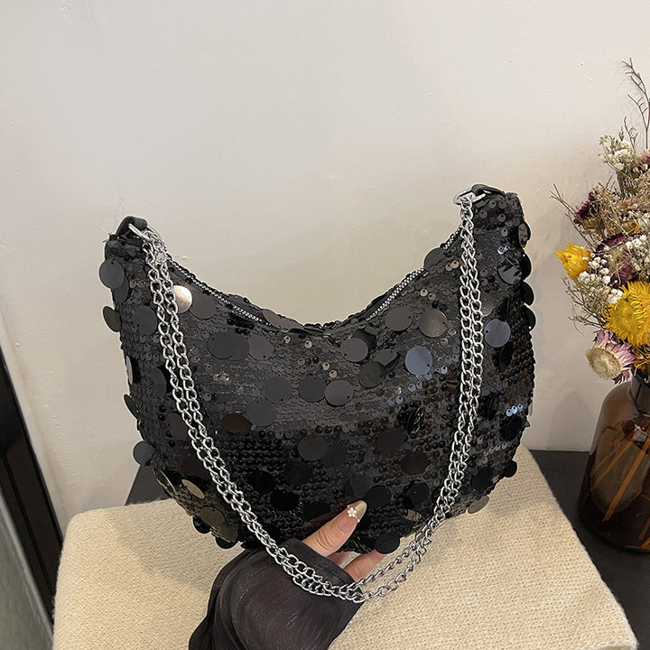 Sequin-Embellished Evening Handbag