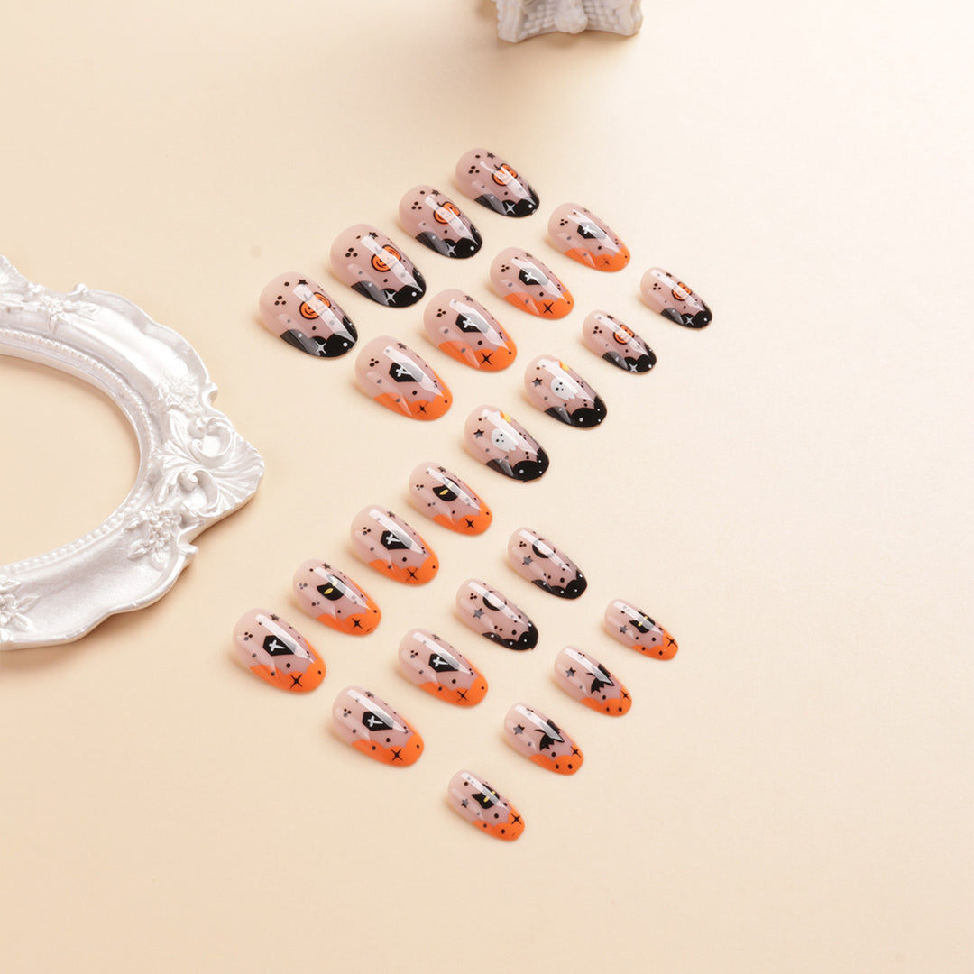 Halloween-Themed Press-On Nail Art Set Kalsten