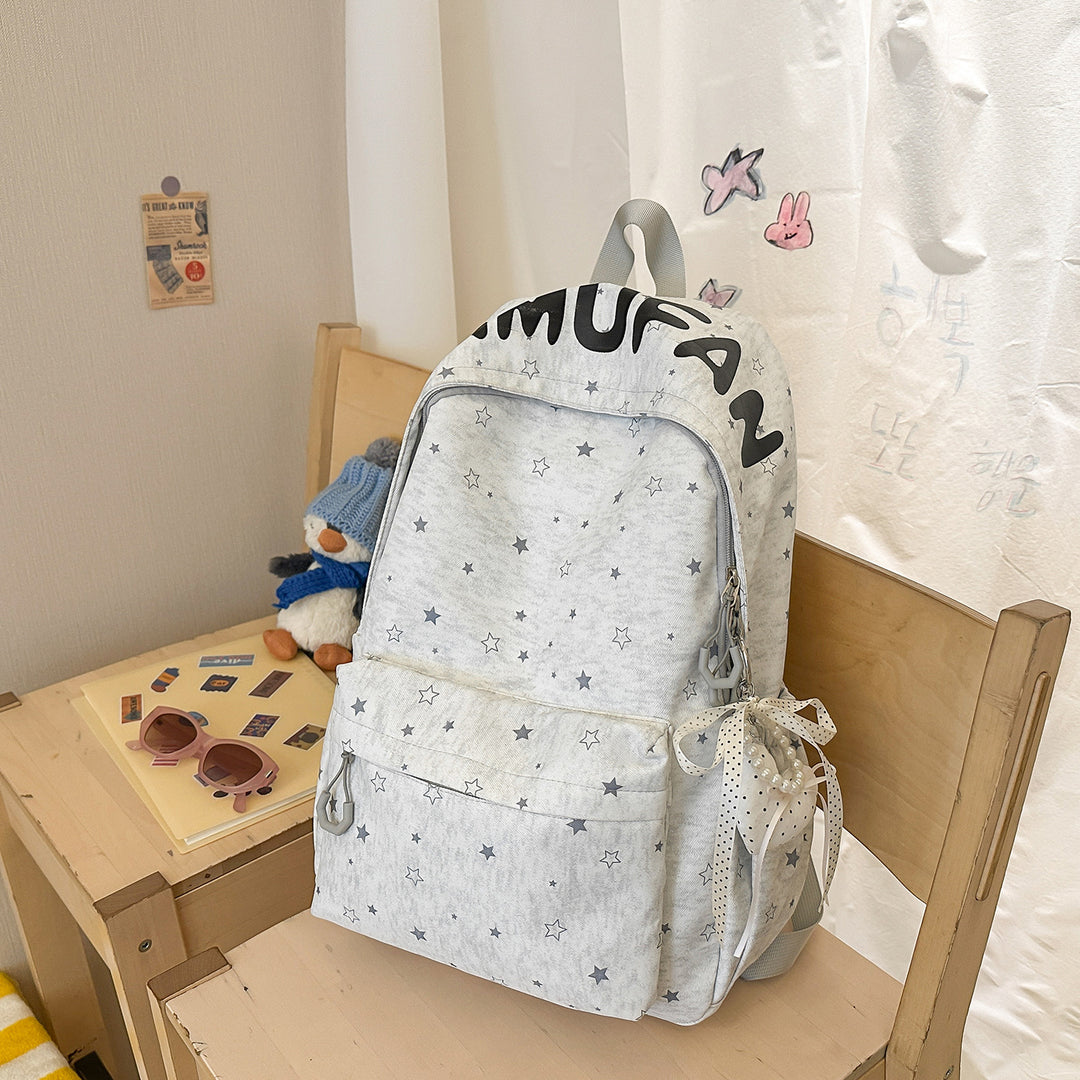 Casual Star-Embellished Backpack Kalsten
