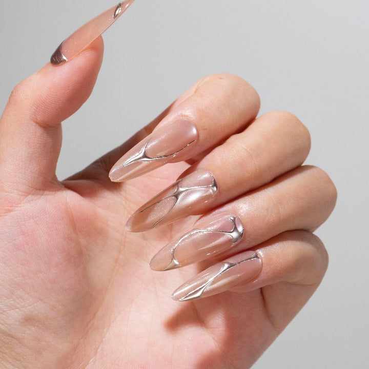 Elegant Abstract Art Press-On Nails Kalsten
