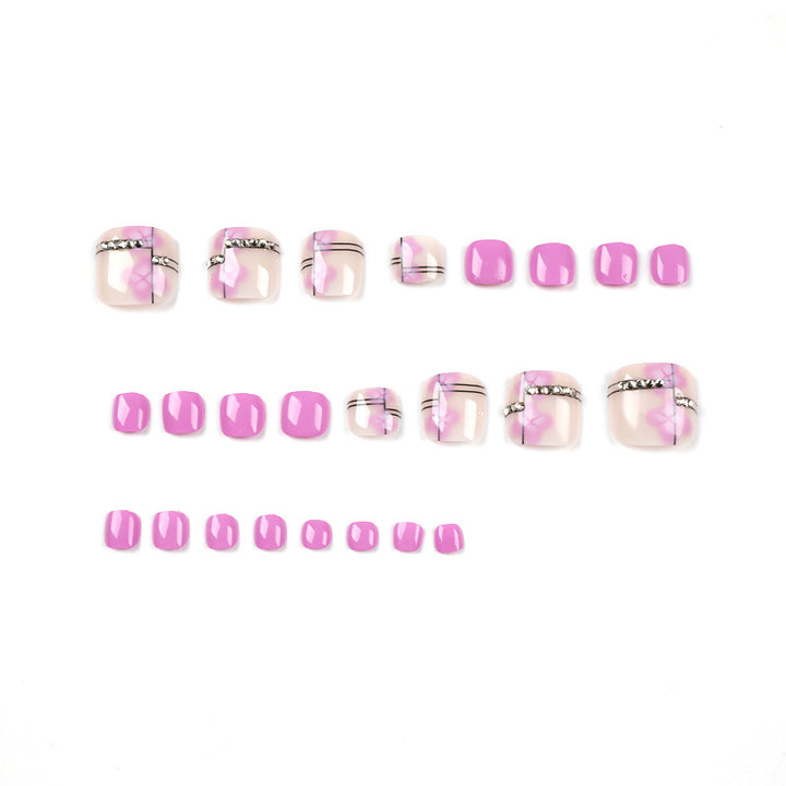 Artful toenail art with glitter accents Kalsten