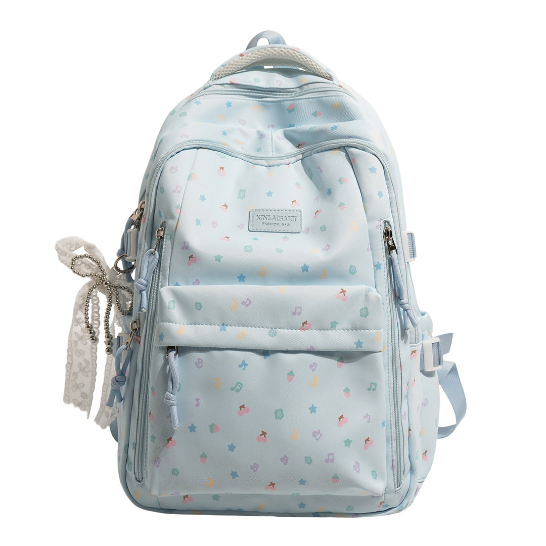 Stylish Multi-Pocket Backpack with Decorative Accents Kalsten