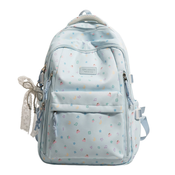 Stylish Multi-Pocket Backpack with Decorative Accents Kalsten