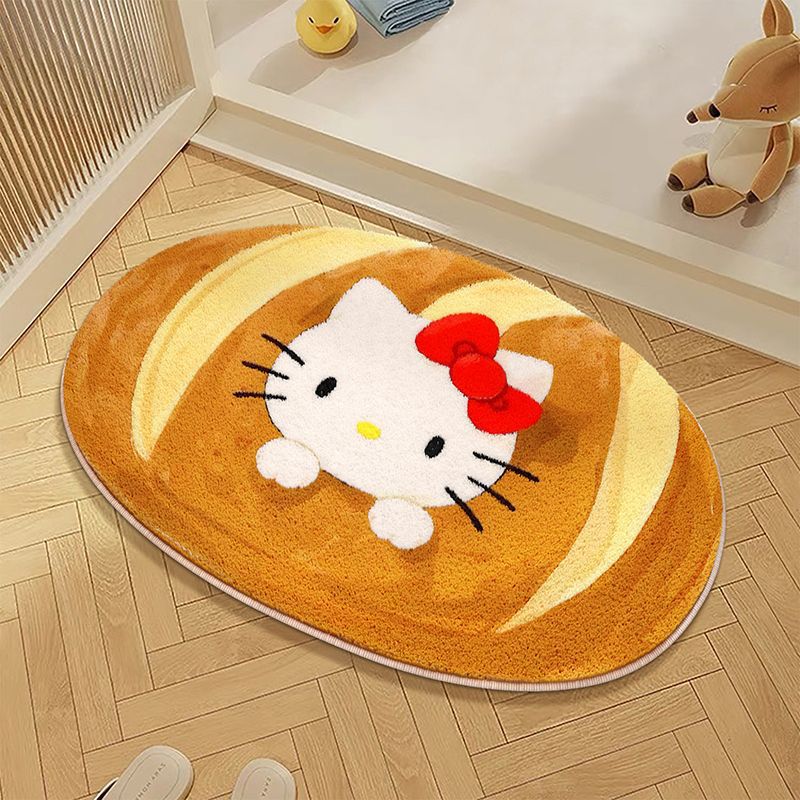 Plush Cartoon Character Bath Mat