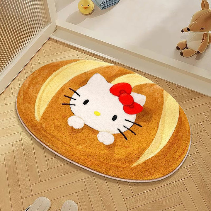 Plush Cartoon Character Bath Mat