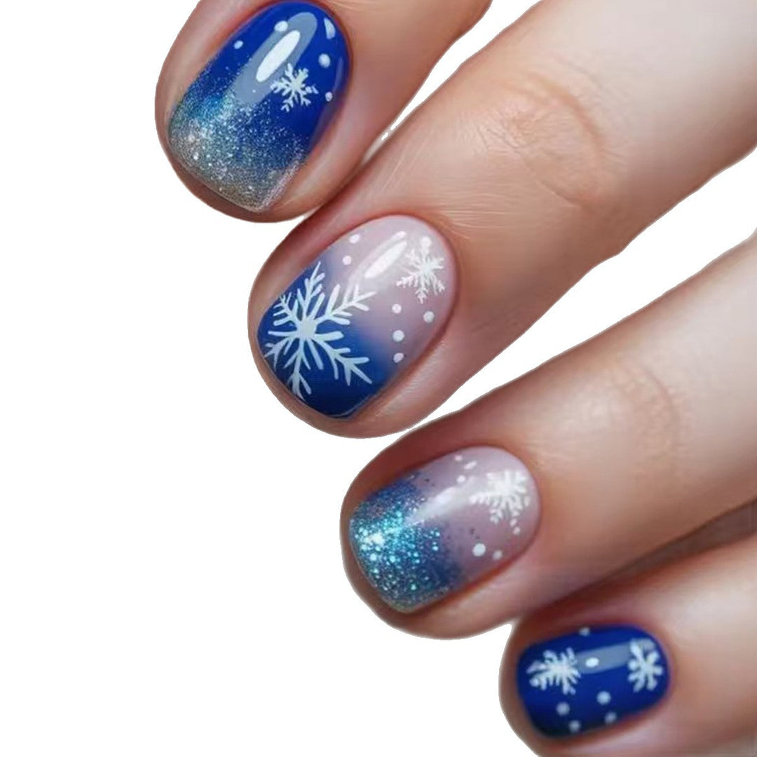 Artificial nails with Elegant Winter Landscape Design Kalsten