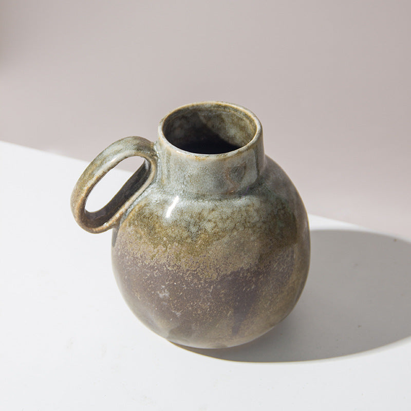 Artisan Stoneware Decorative Pitcher