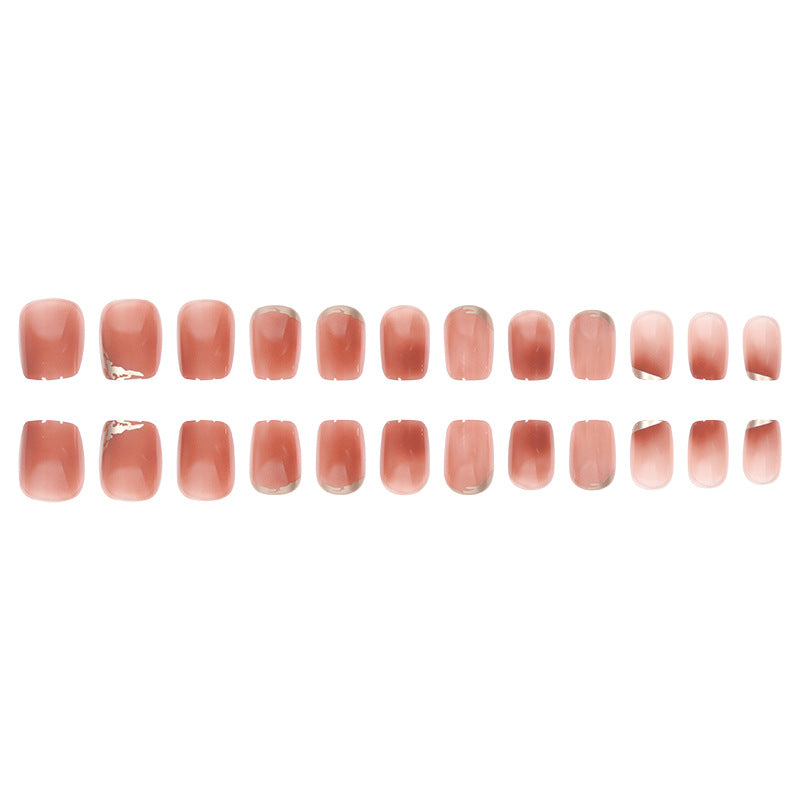 Decorative Press-On Nails with Geometric Design Kalsten