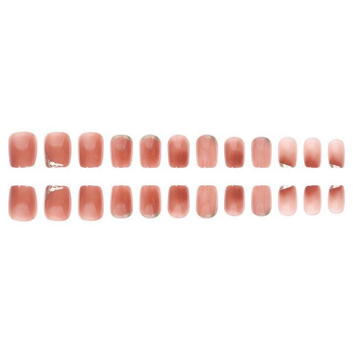 Decorative Press-On Nails with Geometric Design Kalsten