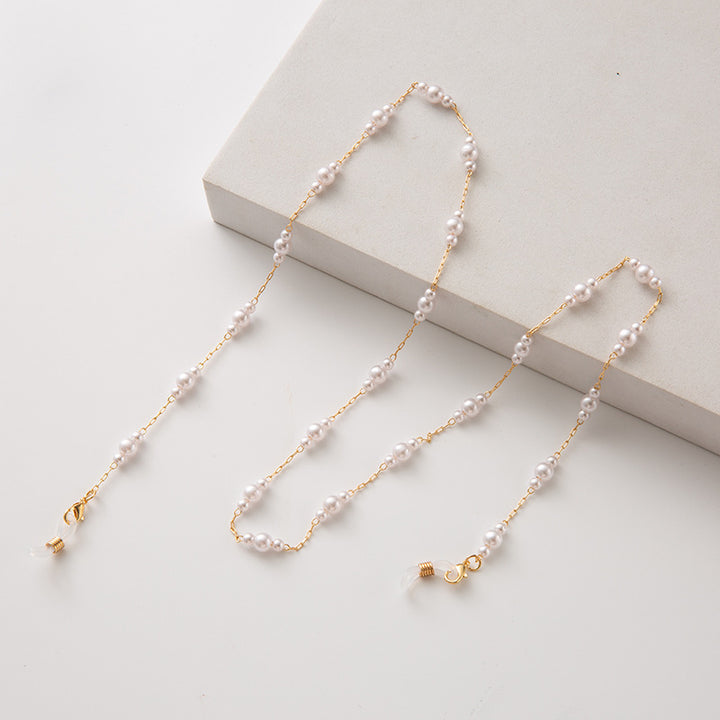 Pearl-Accented Eyewear Chain Kalsten