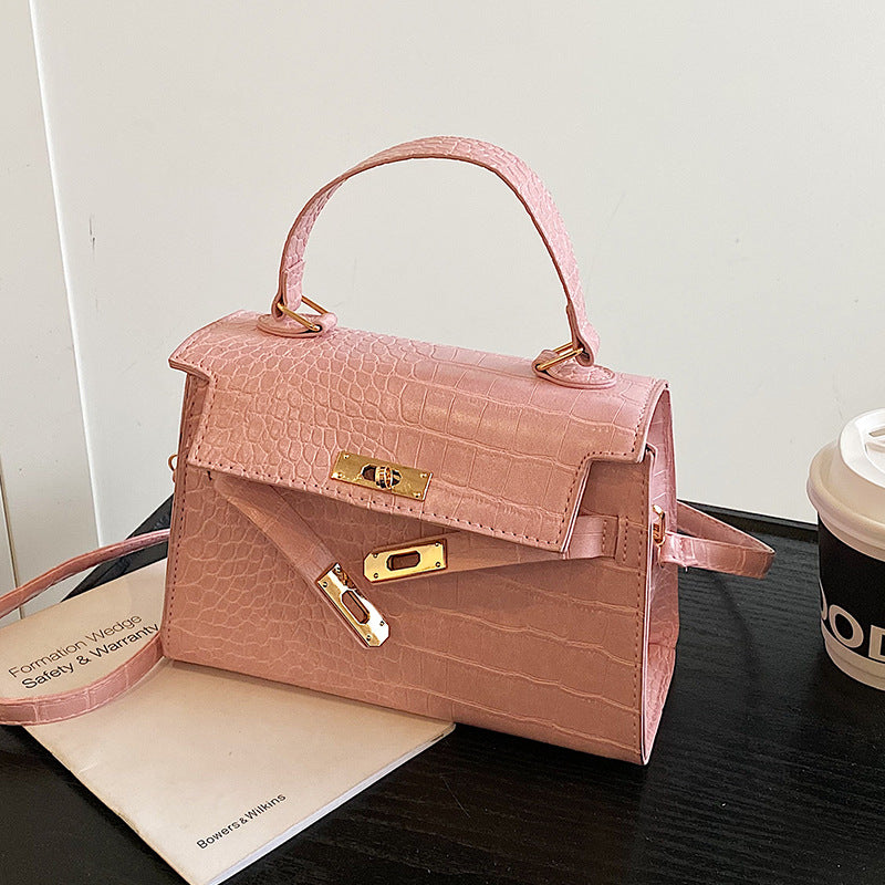 Luxurious Crocodile Embossed Handbag