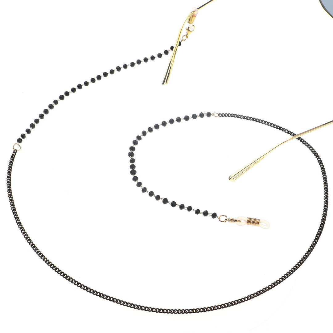 Pearl glasses chain with crystalline shine Kalsten