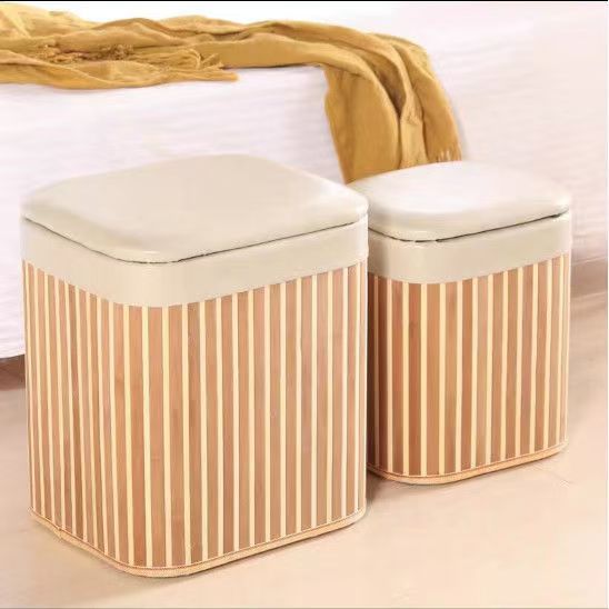 Multifunctional Stool Made of Natural Material Kalsten