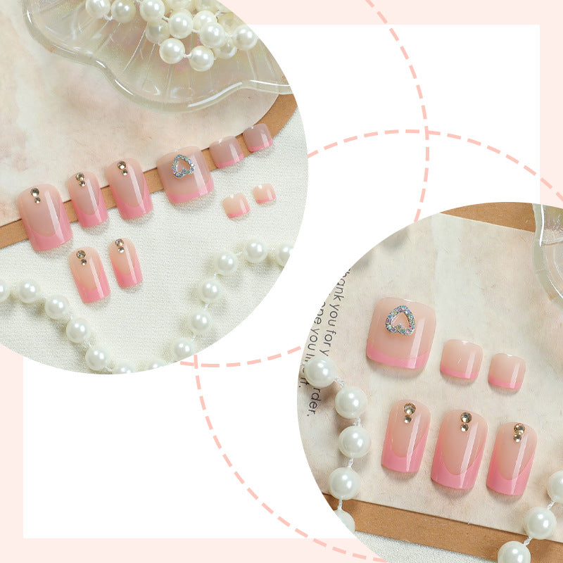 Premium Decorative Press-On Nail Kit with Unique Embellishments Kalsten