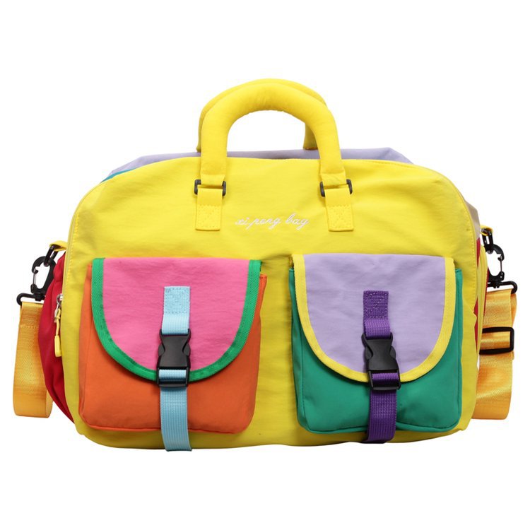 Multi-Pocket Colorful Travel Duffle Bag Kalsten
