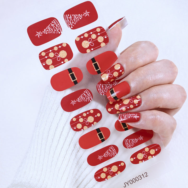 Holiday-Themed Nail Art Stickers