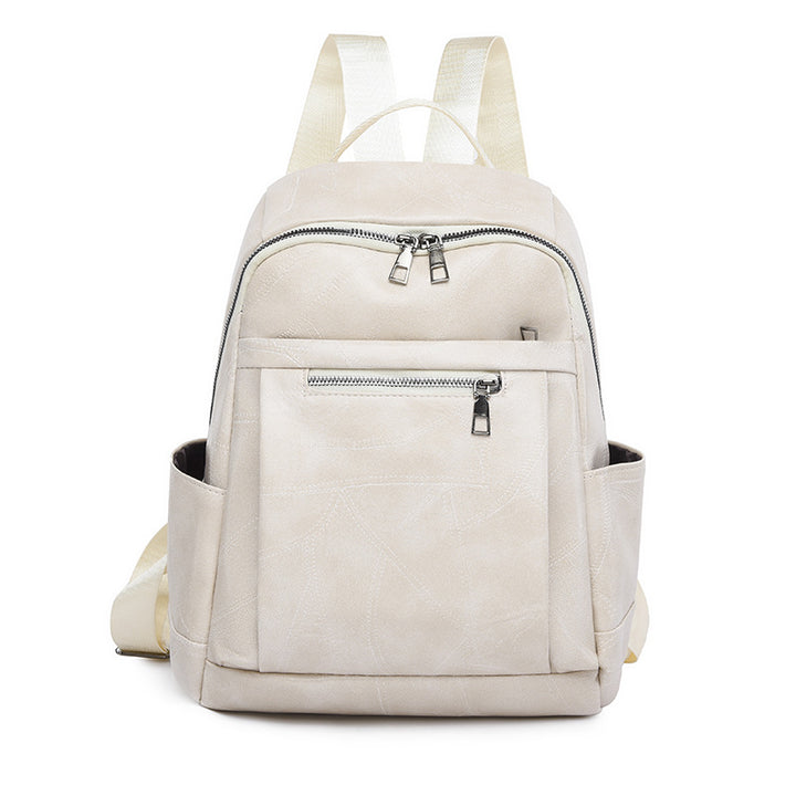 Luxurious Multi-Compartment Leather Backpack Kalsten