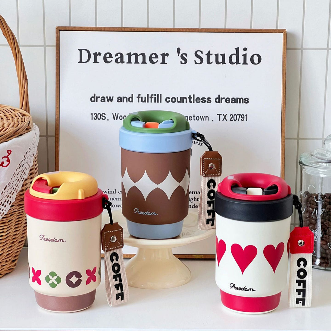 Women's Insulated Coffee Cup with Practical Closure Mechanism Kalsten