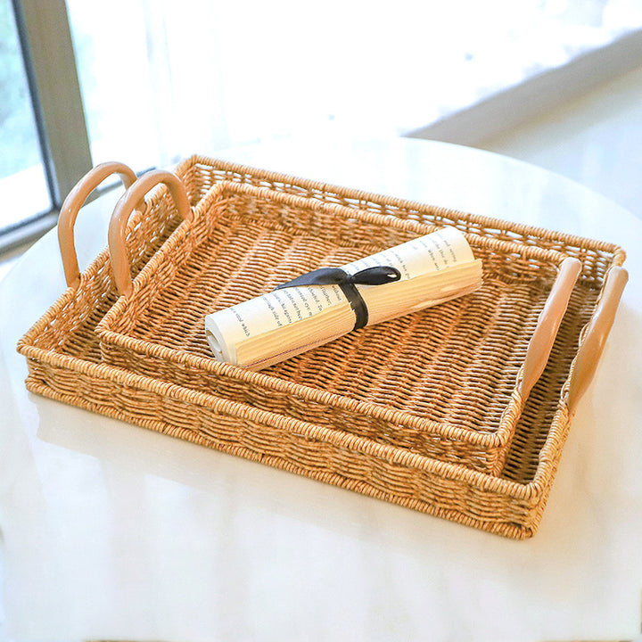 Woven Rectangular Serving Tray Kalsten