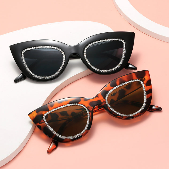 Ladies Cat-Eye Sunglasses with Sparkling Accents Kalsten