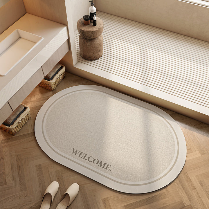 Geometric Patterned Bath Mat Kalsten