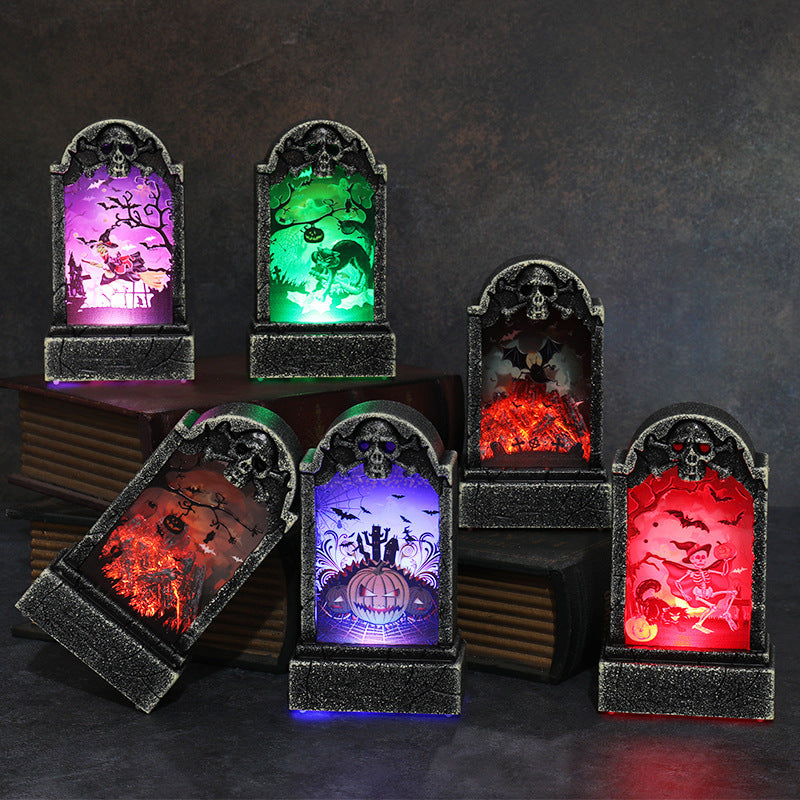 Decorative LED Haunted Graveyard Lantern Kalsten