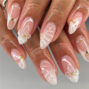 Glamorous Textured Acrylic Nail Enhancements Kalsten