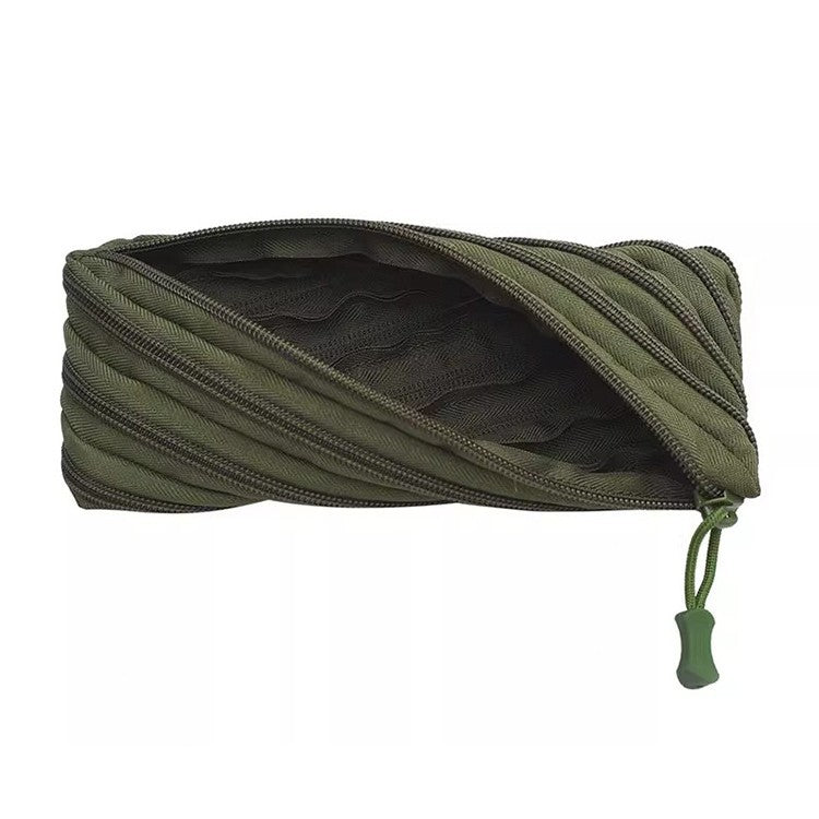 Stylish Canvas Zippered Pencil Case
