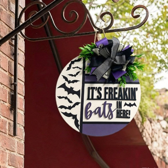 Halloween-Themed Wall Plaque
