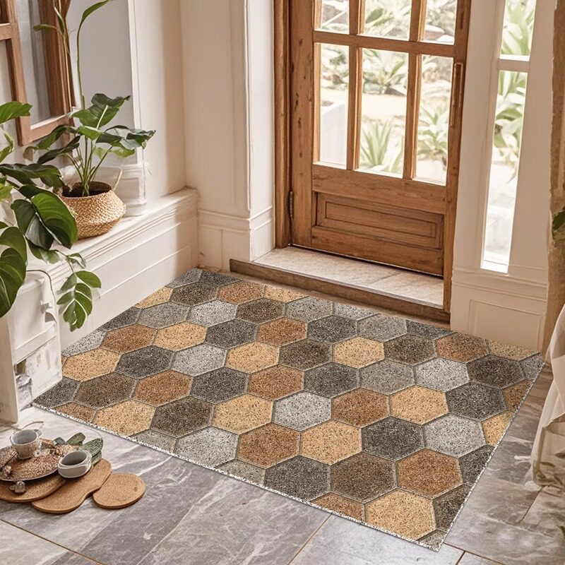 Hexagon Patterned Area Mat
