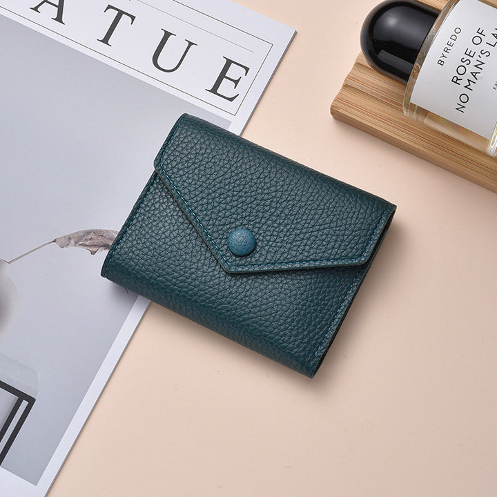 Textured Leather Coin Wallet Kalsten